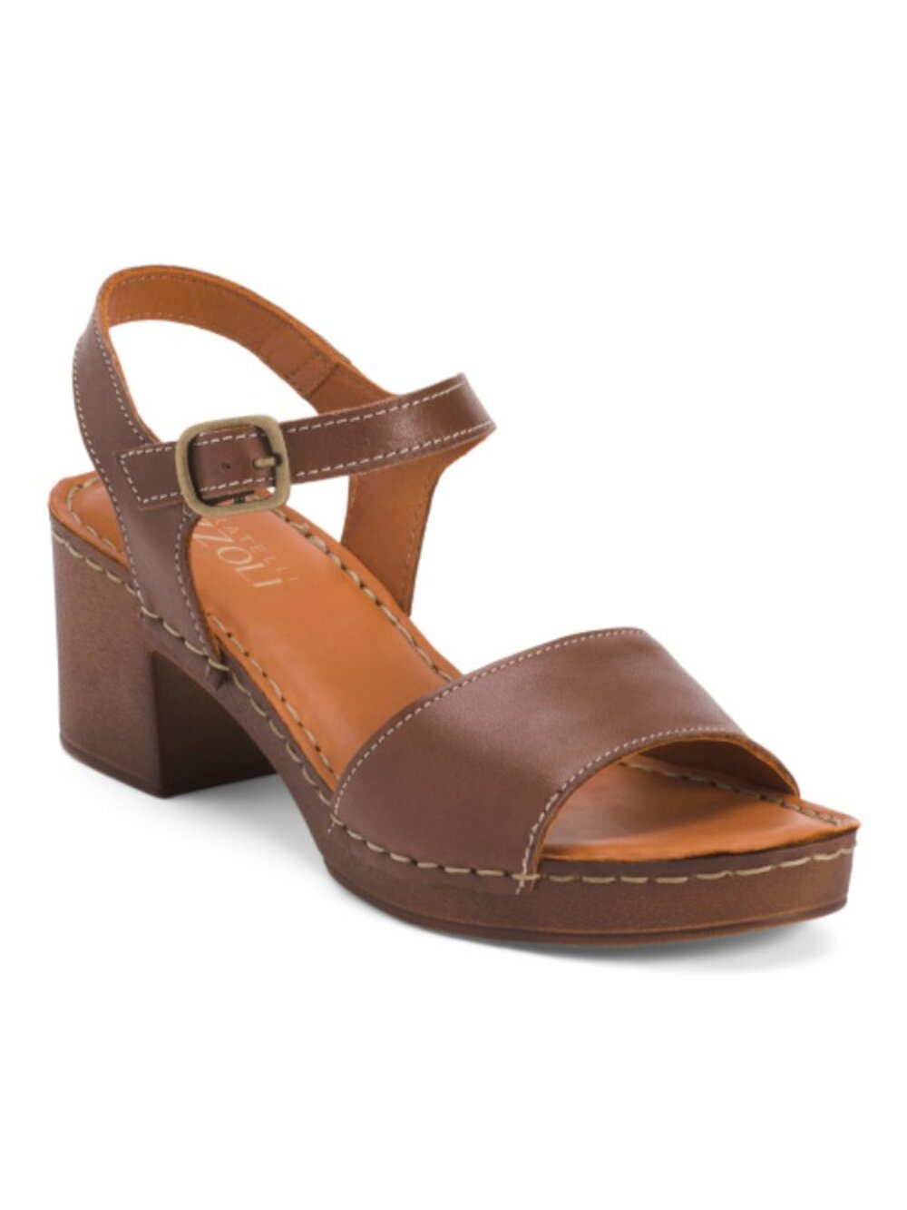 RIZZOLI Made In Italy Leather Heeled Sandals